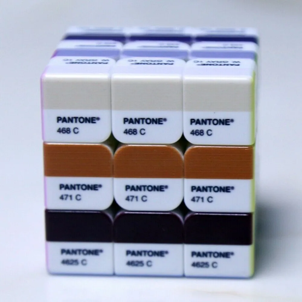 Скорость 3x3x3 Pantone цвет дизайн Magic куб IQ игры Твист Головоломка для игрушка для детей и взрослых фантазии кубический Логические 56 мм коллекция