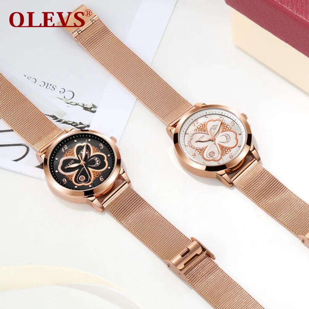 OLEVS Luxury Gold Case Quartz Wristwatches Mesh Steel Strap Ladies Watches Waterproof Luminous Hands Clock Woman's Watch 5188G OLEVS Luxury Gold Case Quartz Wristwatches Mesh Steel Strap Ladies Watches Waterproof Luminous Hands Clock Woman's Watch 5188G