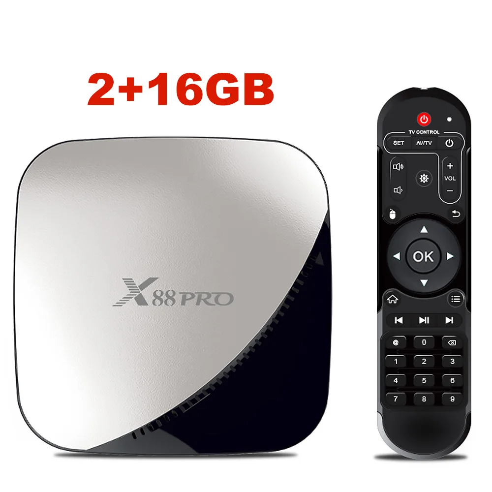 X88 pro Android 9,0 4G 32G Rockchip RK3318 4 ядра 2,4G и 5G Wifi 4K HDR телеприставка USB 3,0 Поддержка 3D кино Голосовое управление x88pro - Цвет: 2G16G