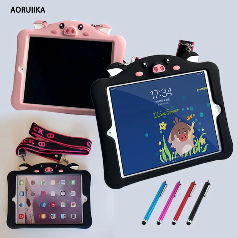 

Case for iPad Mini 4 3 2 1 cute Cartoon Silicone Soft Back Cover for iPad Air/Air2 Pro 10.5 for new ipad 2017/2018 9.7 inch Case