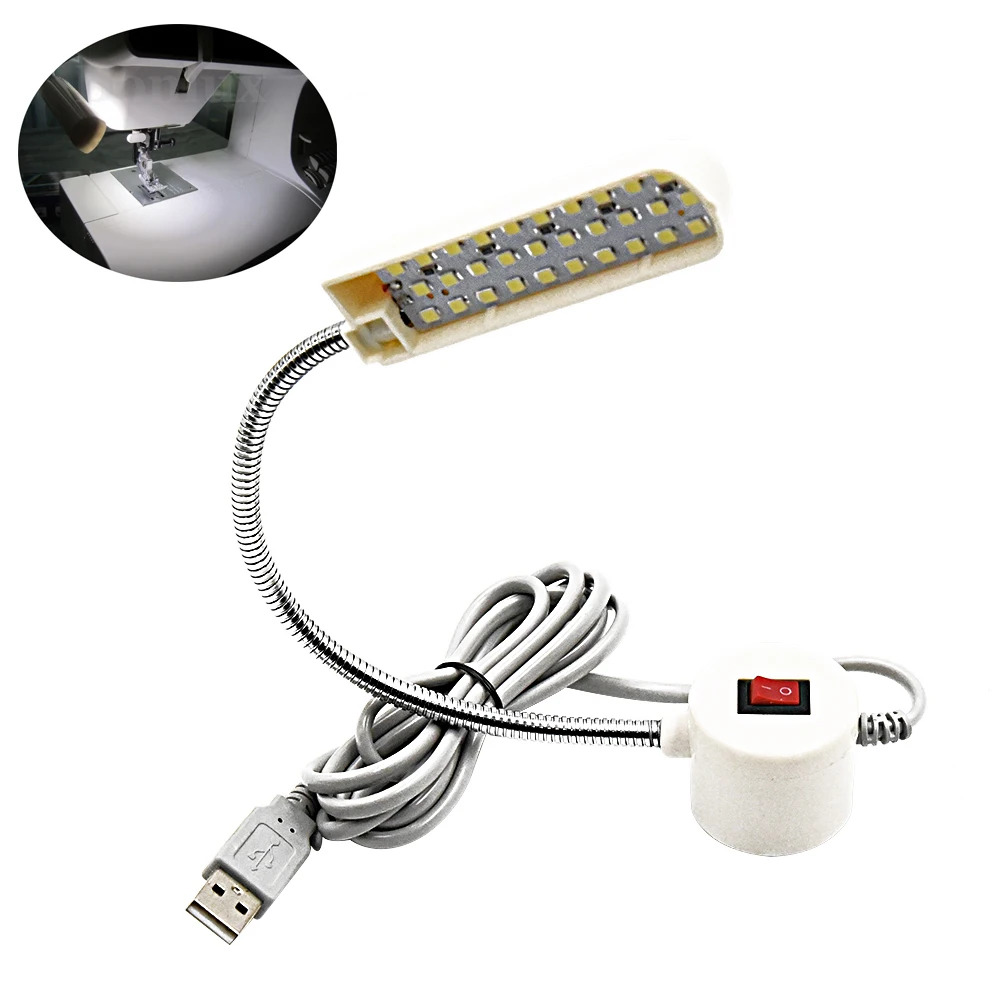 2W USB LED Sewing Machine Light Working Gooseneck Lamp Industrial Sewing Machine Home Working Lighting with