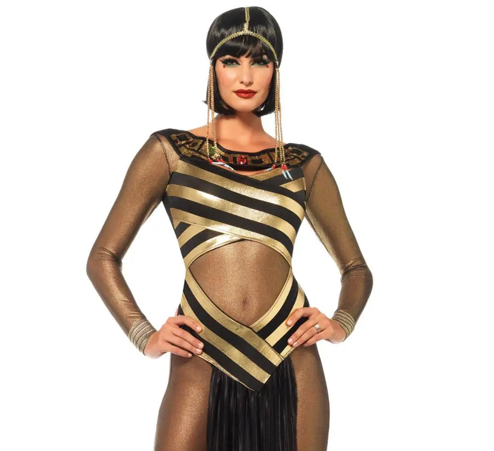 Сексуальная экзотическая Клеопатра Греческая богиня костюм Хэллоуин сексуальная сцена шоу Косплей униформа