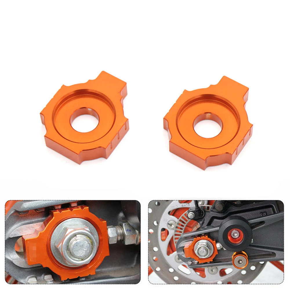 evomosa CNC Rear Axle Blocks Spindle Chain Adjuster Blocks Chain