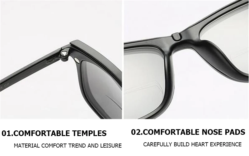 IMIXLOT 1 комплект мужские Поляризованные магнитные клип очки TR мужские на прищепке, для вождения на солнцезащитных очках магнит Повседневная близорукость