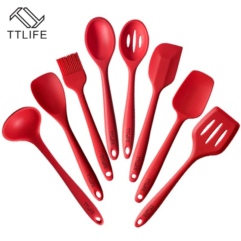 mini silicone utensil set