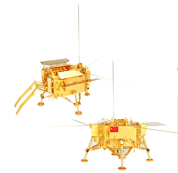 Для коллекции 1/30 весы сплав металла литья под давлением моделирование Lunar Lander Chang 'E IV Rover Аэрокосмическая модель для обувь мальчиков