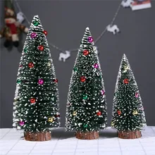 Рождественская мини елка с деревянной основой DIY ремесла