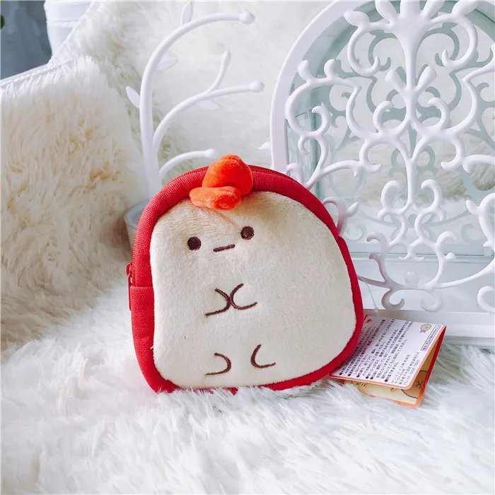 1 шт. Новые креативные сумки мягкие чучела San-x Sumikko gurashi Sumikko плюшевые кошельки с брелоком животные Kawaii угловая кукла создания 12 см