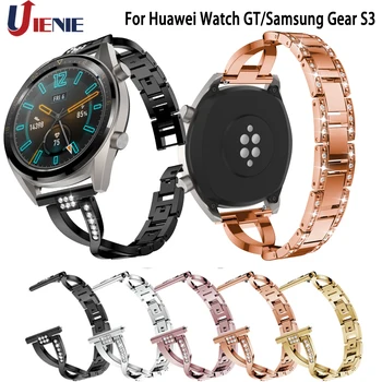 

For Samsung Gear S3 Classic Frontier 22mm Smart Watchband Alloy Strap Replace Bracelet for Huawei Watch GT 2/ Galaxy Watch 46mm
