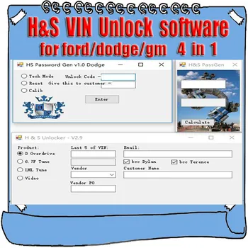 

H&S Tuner Unlocker Keygen G-M BM MM XRT PassGen Calculator for Ford Orig HS for Dodge 4 IN 1 Reset VIN Code Maxx Overdrive