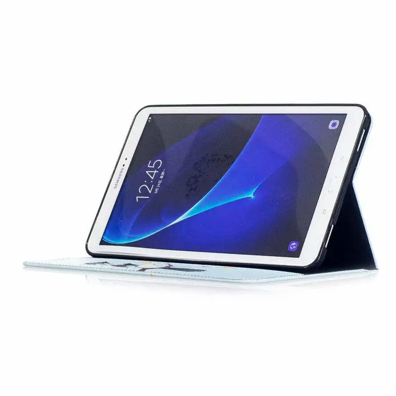 Кожаный чехол с милым рисунком Совы бабочки для samsung Galaxy Tab A6 A 6 10,1 T585 T580 SM-T585 чехол для планшета