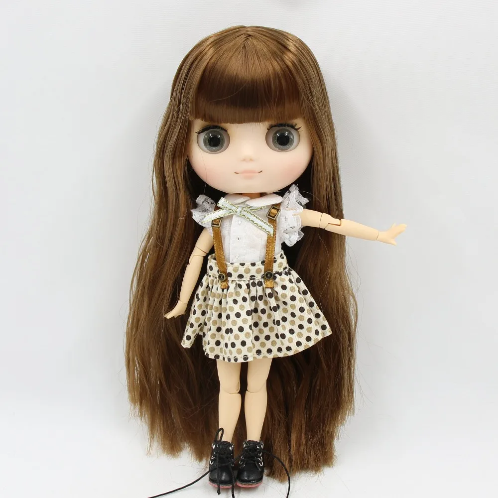 Middie Blythe Кукла со кафеава коса, навалена глава и Custom Заедничко тело 1
