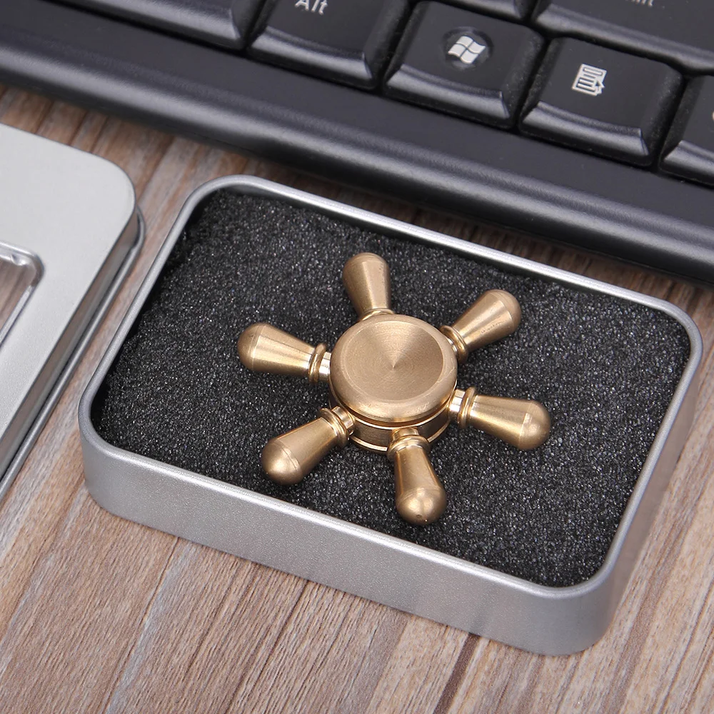 DODOELEPHANT Finger латунный Спиннер для аутистов ADHD EDC Focus Spinner тревога снятие стресса