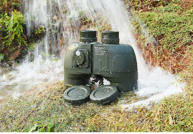 Nitrogênio à Prova Boshile Binóculos Telescópio Dwaterproof Água Grande Rangefinder Bússola Poderosa Profissional Militar Caça hd Marinha 10x50 22 Cheap Telescópio e binóculos