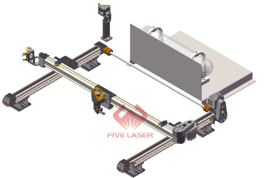 Лазерный механические части XY линейный руководство motion комплект 900*600 мм рабочая зона с одной головы для CO2 лазерной резки DIY