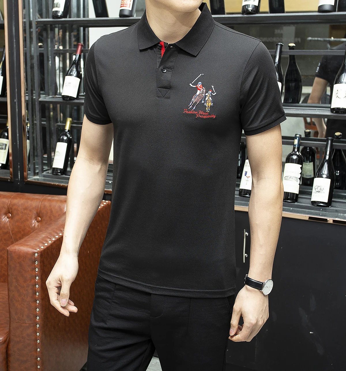Летняя модная мужская рубашка поло с коротким рукавом бренд поло homme camisa размера плюс деловая повседневная мужская одежда hommes Топы И Футболки