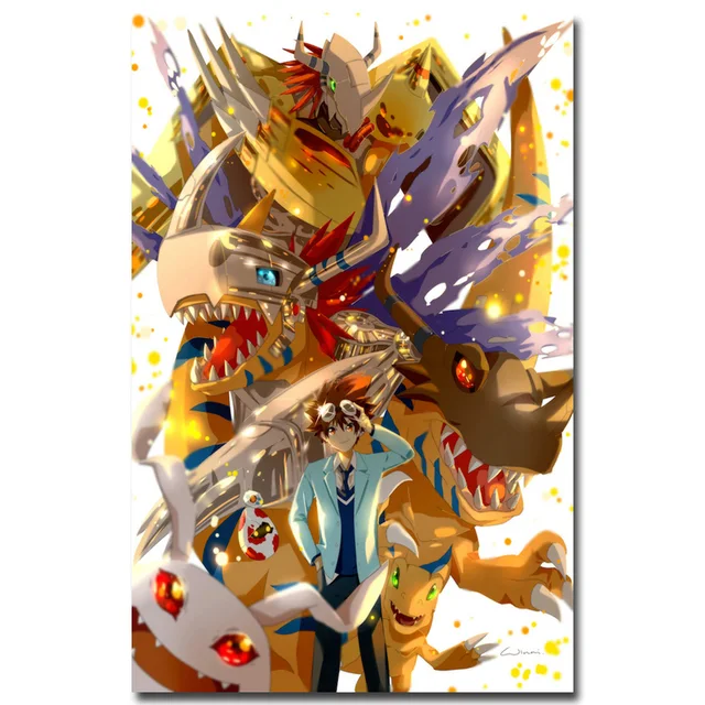 Digimon Adventure Tri Anime Silk Poster Print 12x18 