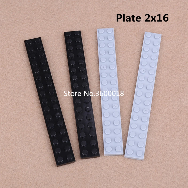 10 шт./лот DECOOL части совместимы с 4282 Plate 2x16 MOC кирпич DIY блоки собрать частицы набор