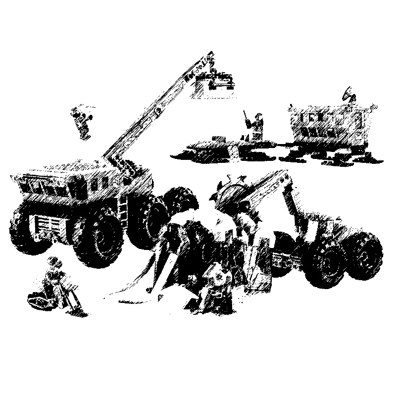 

Building blocks Arctic Mobile Exploration Base 10997 880pcs Compatible City 60195 Bricks figures toys for children