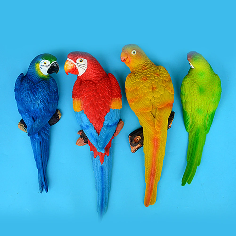 Parrot Tropical Bird Metal Wall Sculpture Patio Porch Bathroom Home Decor Home Garden Wall Sculptures