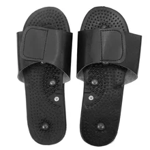 1 Pair Electrode Massage Slipper Massager Acupuncture Therapy Body Foot Relaxing Massager Machine Physiotherapy Tens Rubber