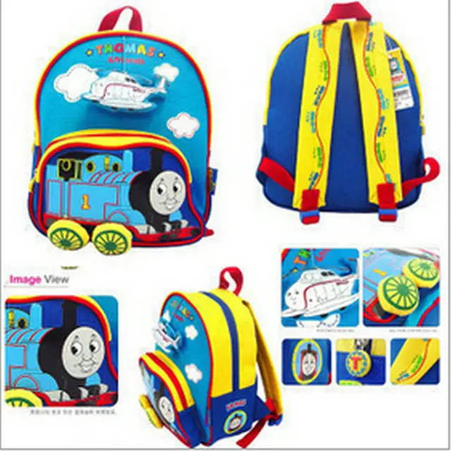 Free Shipping canvas cotton thomas backpack, thomas bags for 1 4 years