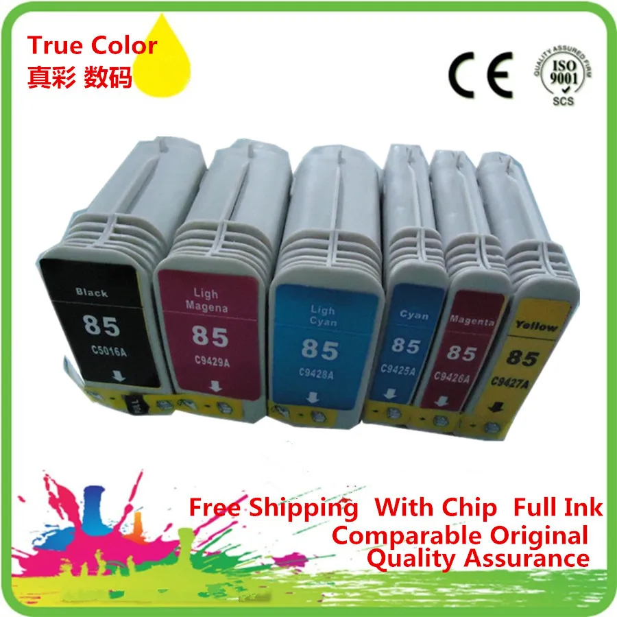 

Replacement 6 x Ink Cartridges For HP 84 85 84XL 85XL HP84 HP84XL HP85 HP85XL Designjet 30 90r 130 series