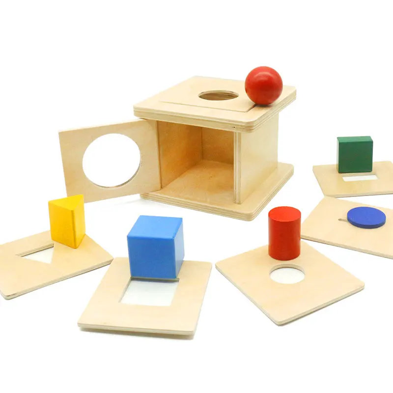 Монтессори Детские 6-12 месяцев 6 в 1 деревянные формы совпадающие Игры развивающие игрушки обучения образовательный Дошкольный обучение G588T