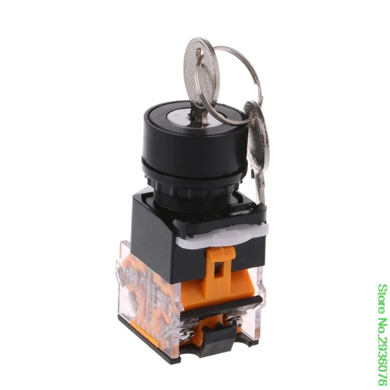 

New Key Switch ON/OFF Lock LAY38 3 Gears Key Switch 22MM Electronic With Keys Drop Shipping Support