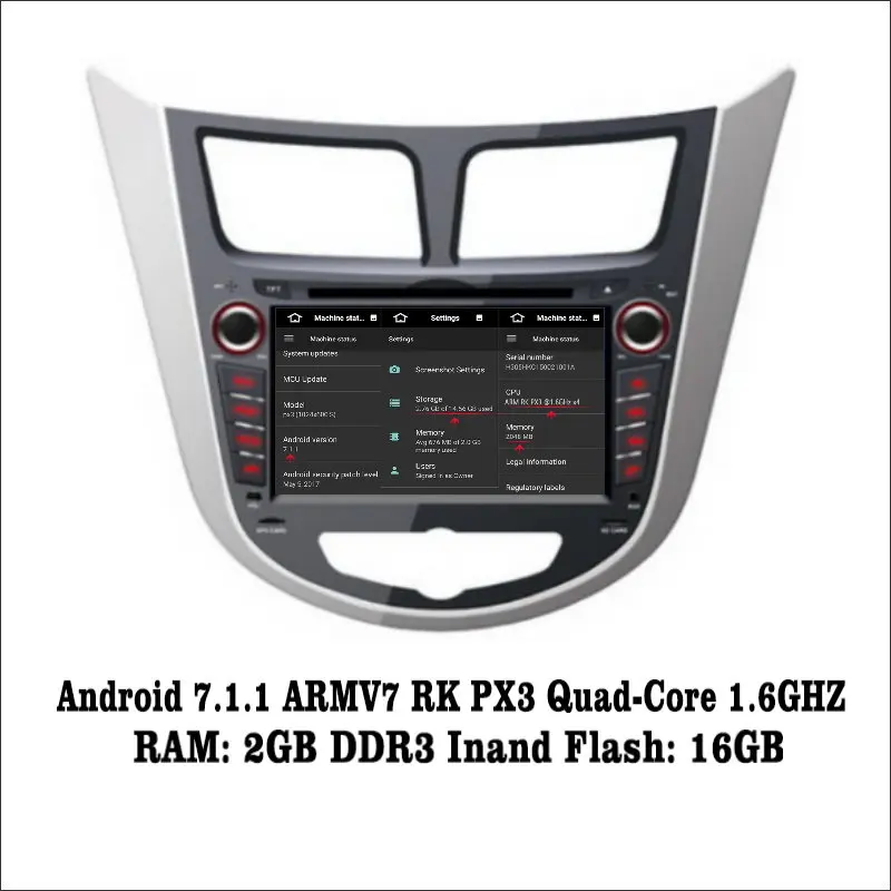 Cheap Android 5.1 9inch For Hyundai Accent / Solaris / Verna  Car Radio GPS Audio Video Multimedia Player WiIFi DVR SWC Navigation 1