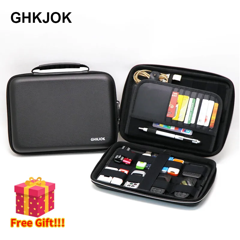 

Large Capacity Waterproof Electronic Digital Product External Case Bag For HDD U Disk SD Card USB Data Cable Hard Drive Case Bag