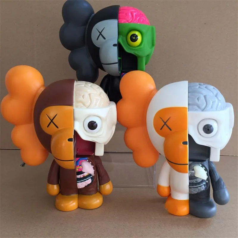 

8 Inch Originalfake BAPE Anatomical apes MILO Dissected Companion Action Figure Collectible Model Toy