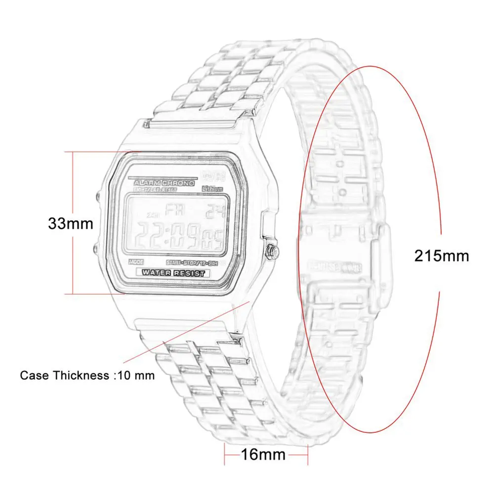 СВЕТОДИОДНЫЙ цифровой нержавеющая сталь Ремешок наручные часы ультра тонкий для женщин бизнес для детей для мужчин мальчико