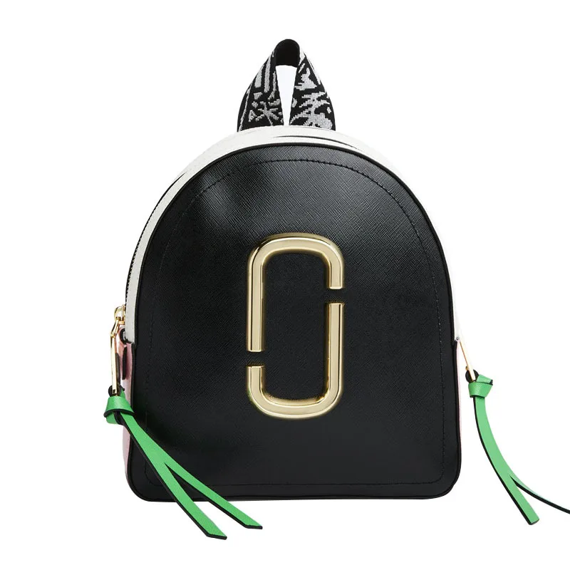 

Women's Backpack 2018 New Contrast Colorblock Backpack Mini Shoulder bag Car line Casual Joker Camera Backpack