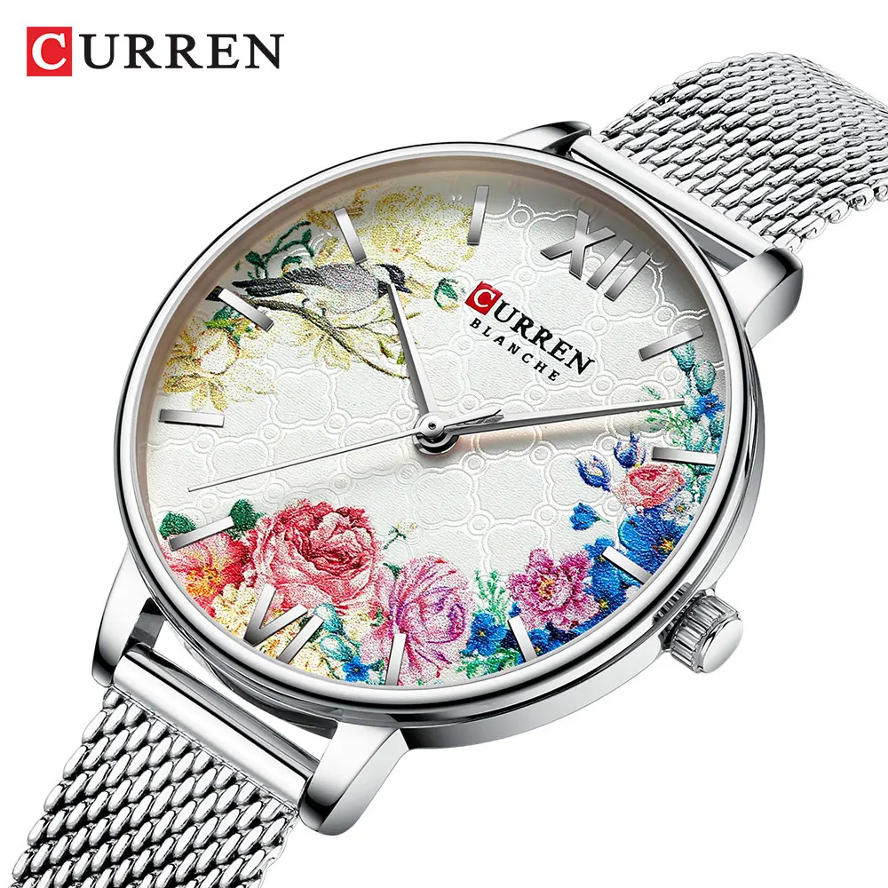 Women watches Green Dial Ladies Japanese quartz wristwatch waterproof Ultra-thin Stainless Steel Strap waterproof Reloj Mujer