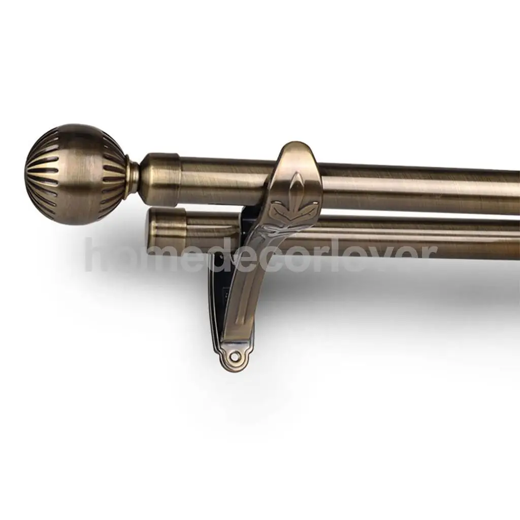 1 Piece Retro Curtain Pole Rod Finials Ends Heads 28mm