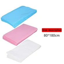 10 шт водонепроницаемый одноразовый на кровать для массажа, спа лист покрытие стола нетканый хлопок 80*180 см салон красоты простыня для массажа