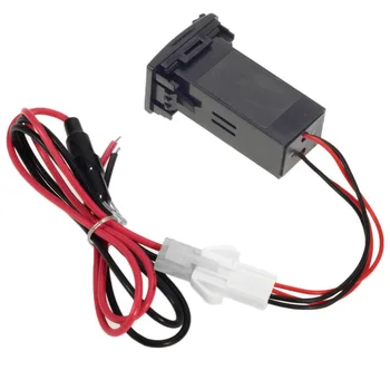 

Dewtreetali free shipping new Car 2.1A Dual USB Port Socket Cell Phone Charger + Audio Input For Mazda