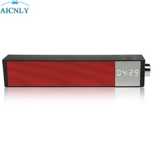2018 Limited Real Plastic Speakers Tv Home Theater Bluetooth Speaker Enceinte Tf Fm Clock Lcd Display Player Portable Soundbar