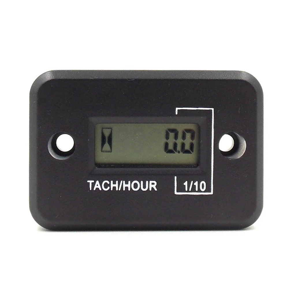 Inductive Digital Hour Meter Tachometer for Motorcycle ATV Marine Ski