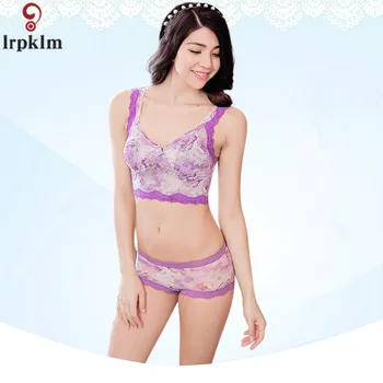 

Sexy Lingerie Suits Sleep Brassiere Lace Tops Summer Underwears Women's Thin Tube Top Underclothe Two Piece LZ920