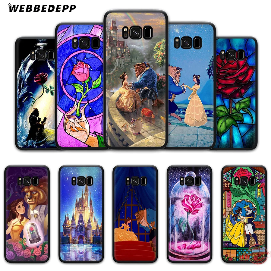 WEBBEDEPP Beauty And The Beast Soft Case for Samsung A6 A7 A8 A9 J6 2018 S6 S7 S8 S9 S10E S20 Ultra Note 8 9 10 Lite Plus | Мобильные