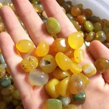 Желтый агат камень сырья драгоценных камней для вазы наполнителя, стол разброс, аквариум Декор, драгоценные камни