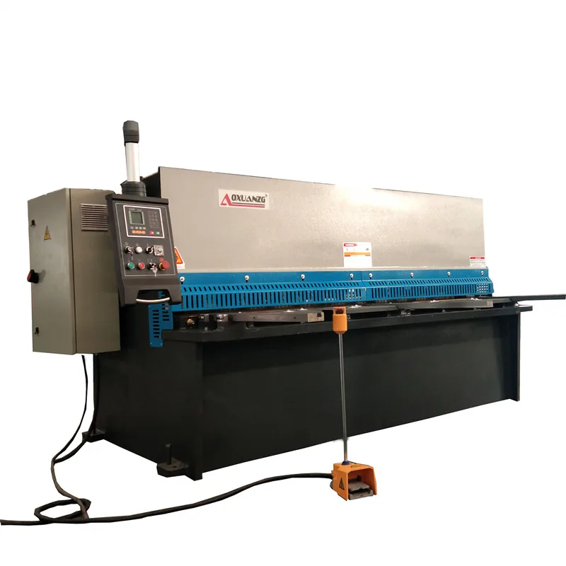 

Sheet Metal Hydraulic Shearing Machine With Nanjing ESTUN E21S Control System Controller For 4mm Thickness Metal Plate Cutting