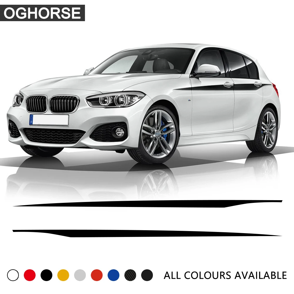 Дверная боковая полоса украшение на талию виниловая модель для BMW 1 серии F20 F21 118i