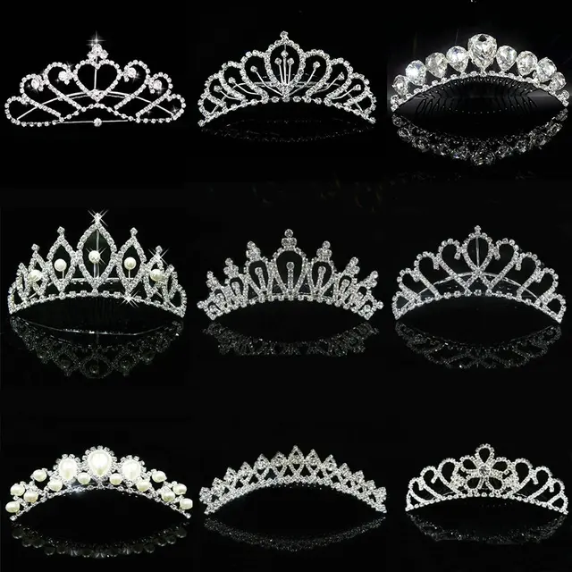 2018 Hot Wholesale Wedding Hair Accessories Bridal Hair Head Jewelry Tiaras And Crowns Girls Bridesmaid Bride Crown Tiara comb