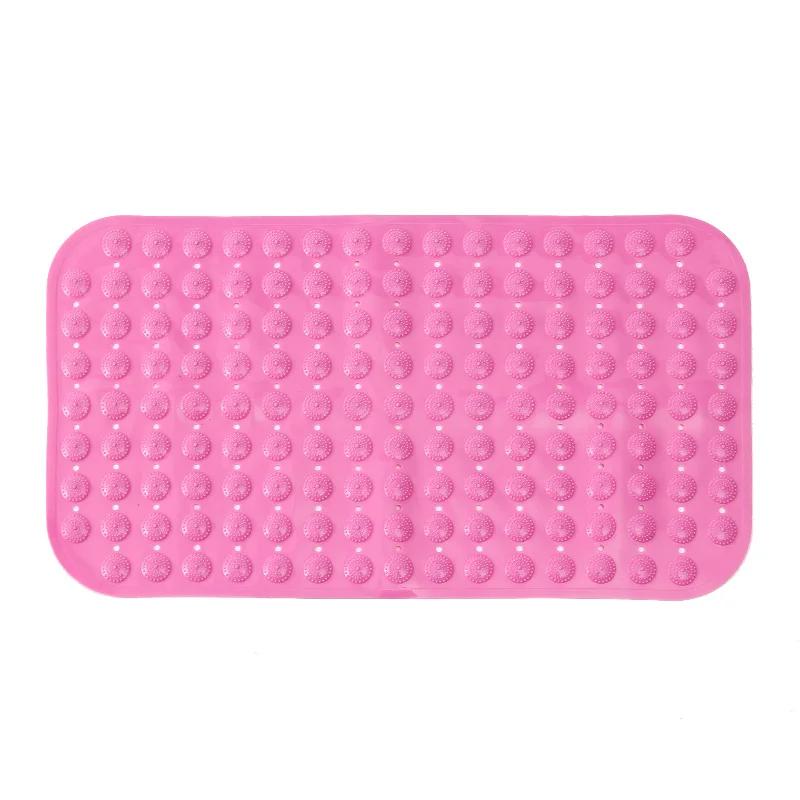 ORZ Non slip Bath Mats Bathroom PVC Bathtub Shower Mat Toilet Rug Massage Carpet With Suction