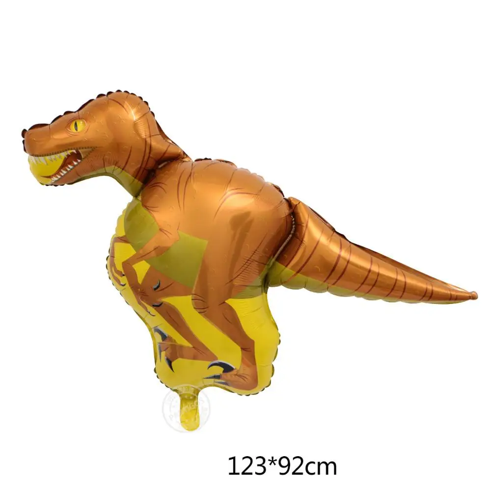 1 шт. воздушные шары в виде динозавра 18 дюймов круглые воздушные шары из фольги в виде динозавра с изображением дракона из мультфильма, вечерние украшения для дня рождения, детские игрушки - Цвет: Raptor