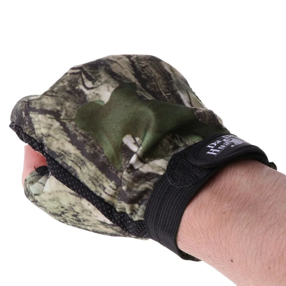 camuflagem luvas de pesca de qualidade superior