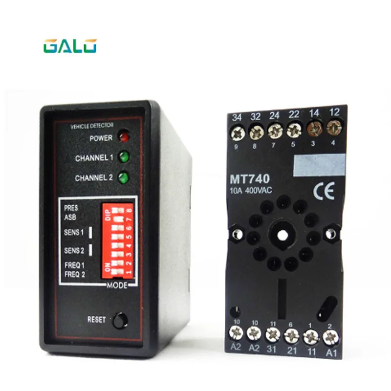 

Car park barrier PD232 Double Channel Loop Detector For Car Parking System/ automatic Gate Loop Detector/METALLIC MASS DETECTORS